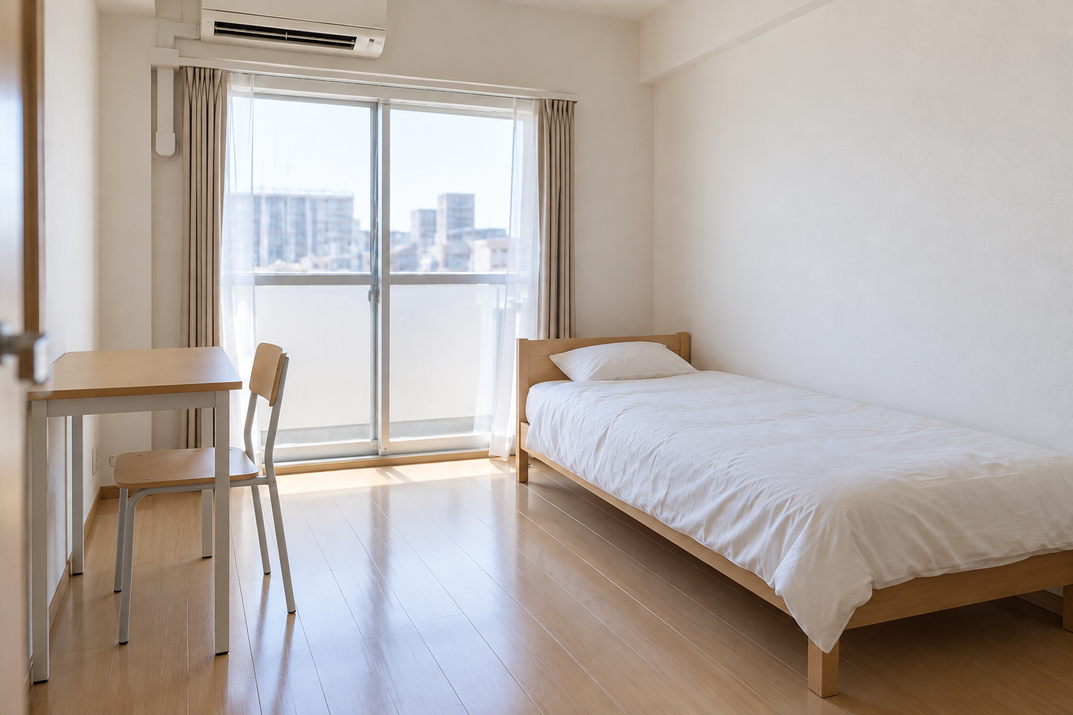 シンプルな家具を備えた住居のイメージ